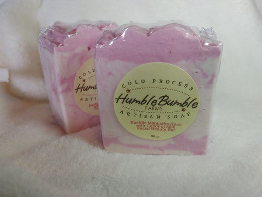 Bastille Manjistha Rose with Coconut Face Bar
